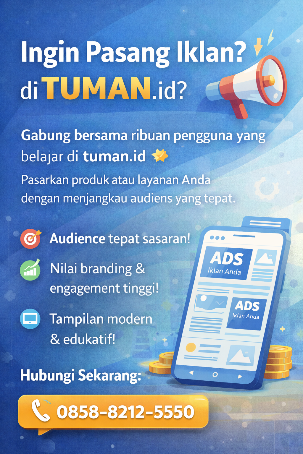 Kanan, Pasang Iklan